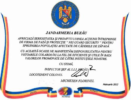 jandarmeria buzau diploma