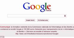 Google, obligat sa publice amenda de 150.000 de euro Franta