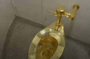 Pharynx Rectangle Pull out Un vas de toaletă din aur a fost furat de la o expoziție de artă - Security  Portal